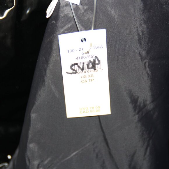 OFFLINE Aerie Women's Shiny Puffer Vest Black Sleeveless Layering Oversized XS - Picture 9 of 10